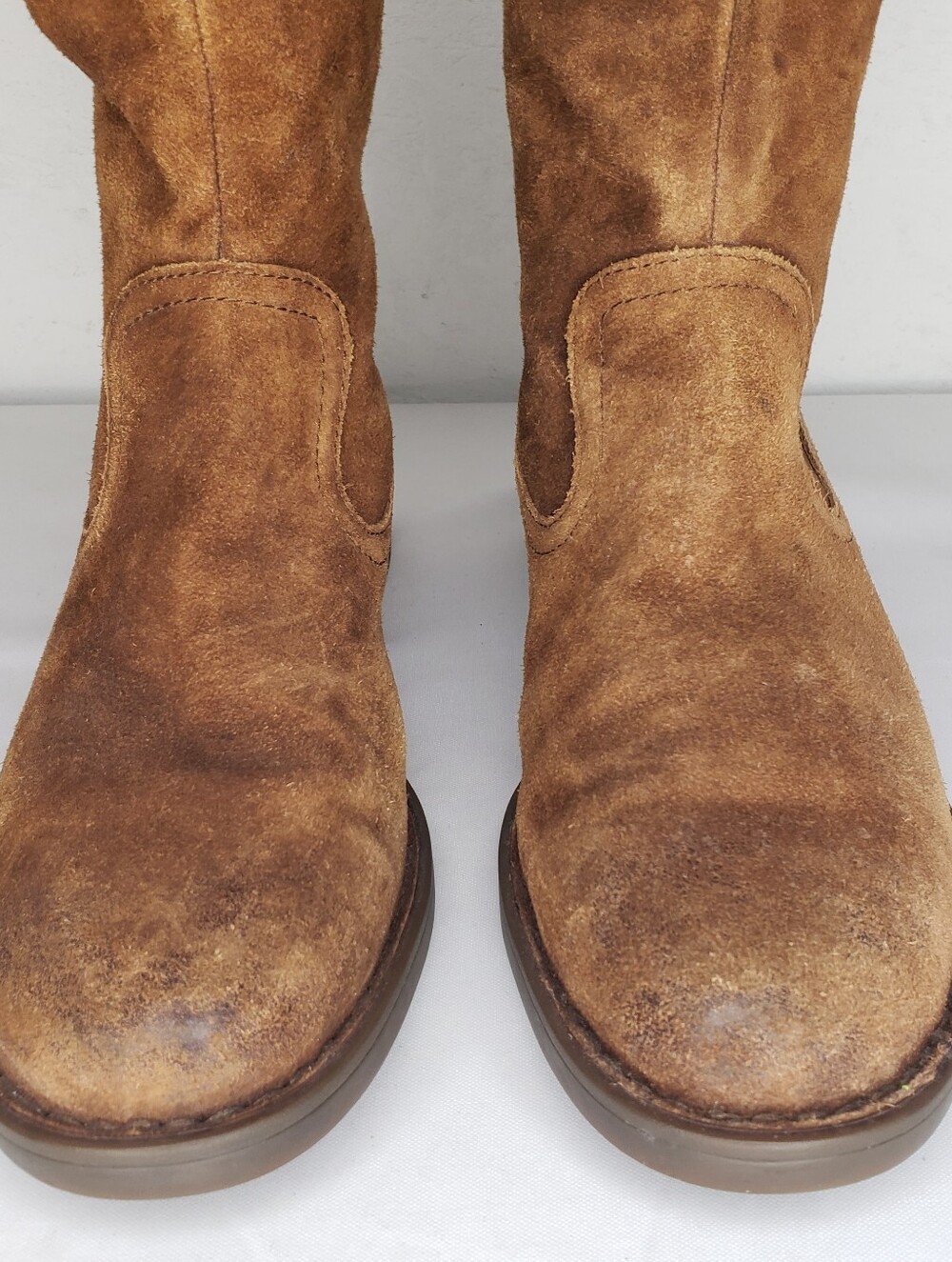 Born Tall Suede Over-the-Knee Boots in Ruatic Brown - Picture 2 of 16